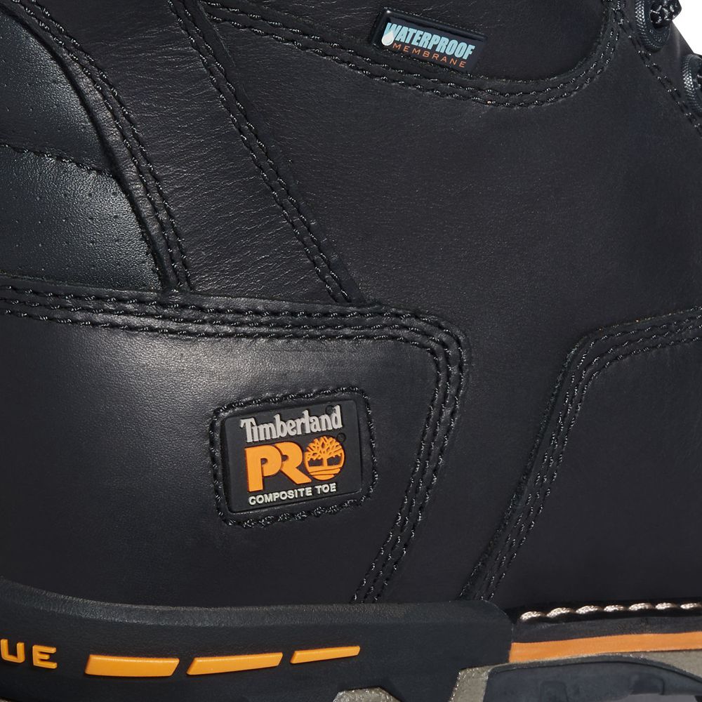 Botas de Trabajo Timberland Hombre Pro® Boondock 8\" Comp Toe Negras - Chile XBM-831960